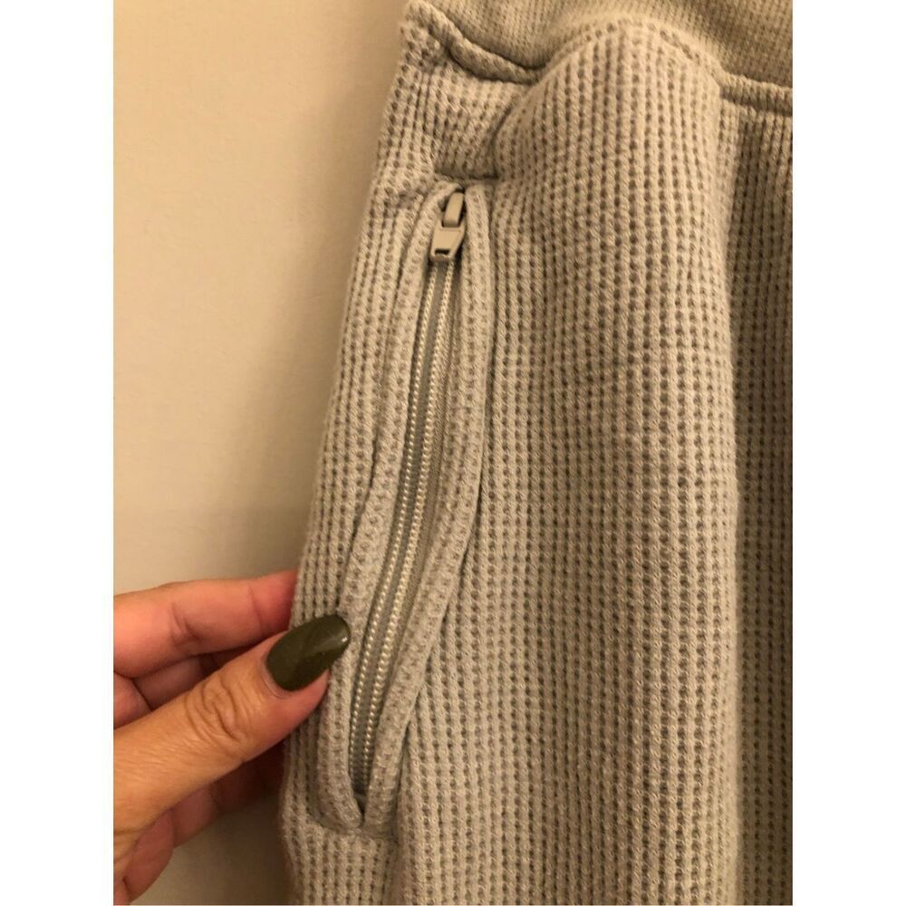 SKIMS Waffle Knit Hoodie Jacket and Jogger Set sz M in Mineral - Picture 13 of 14
